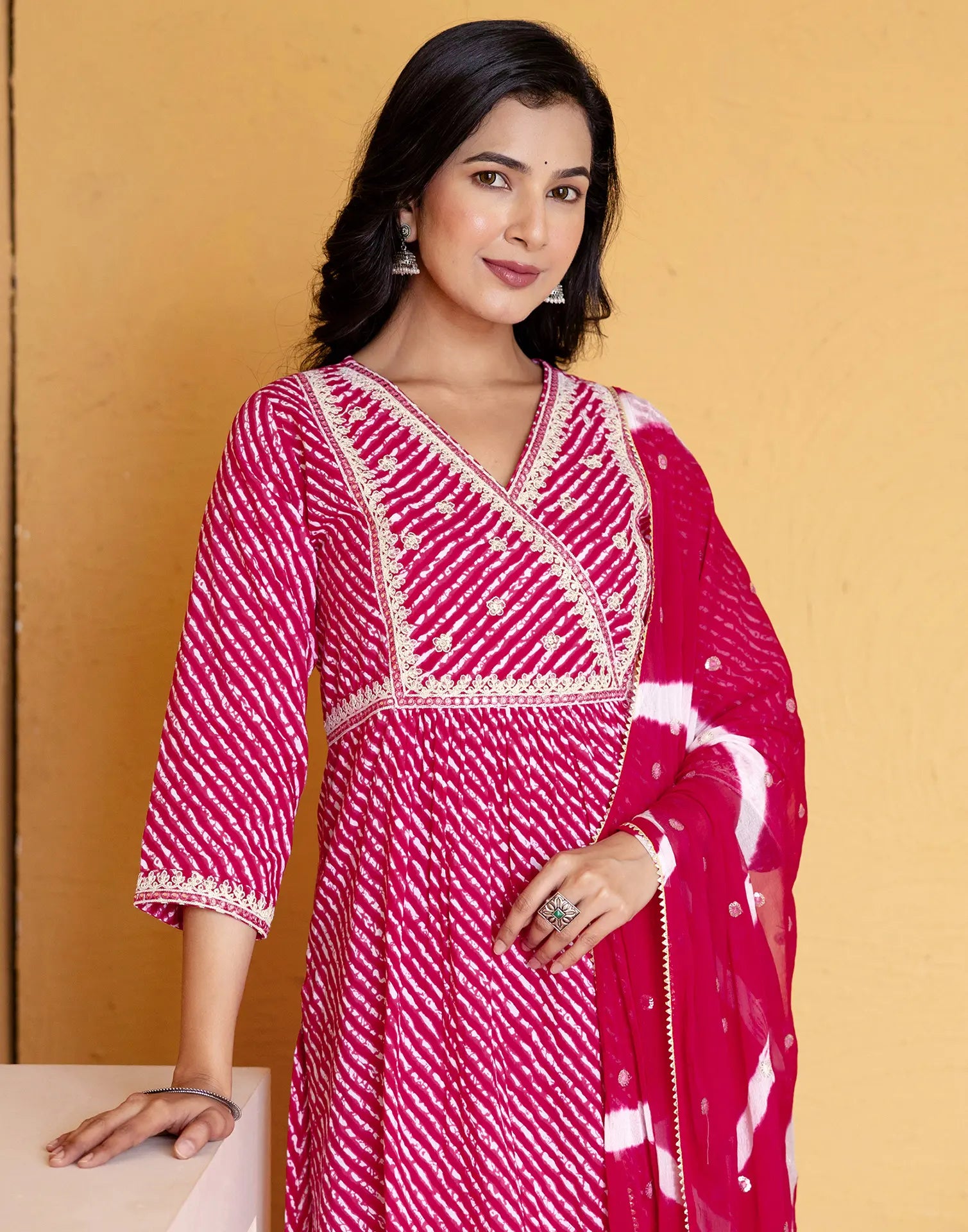Viscose Rayon Embroidered Straight 3 Piece Kurta Set