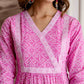 Cotton Printed Anarkali Kurta with Pant & Dupatta