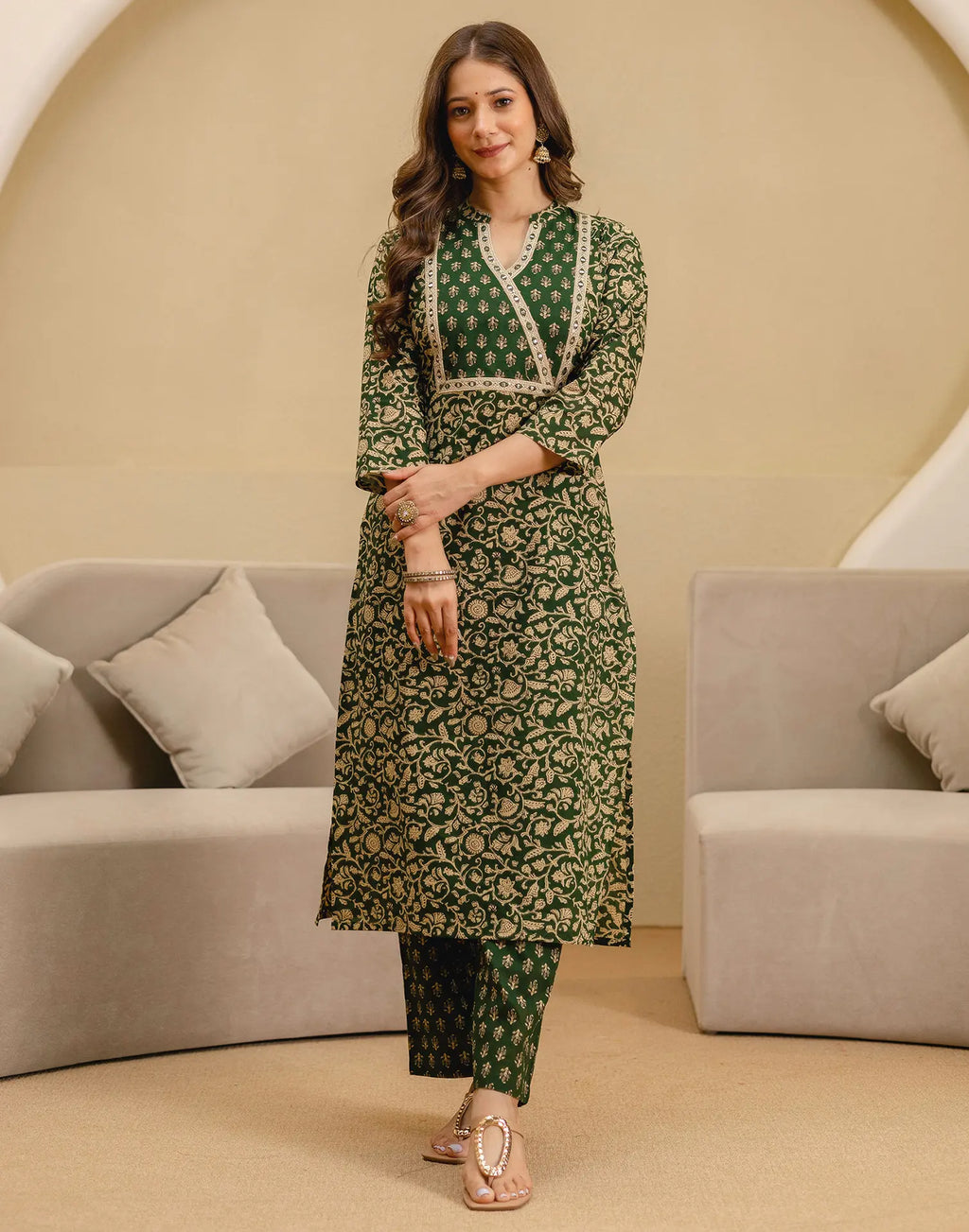 Viscose Rayon Embroidered Straight 3 Piece Kurta Set