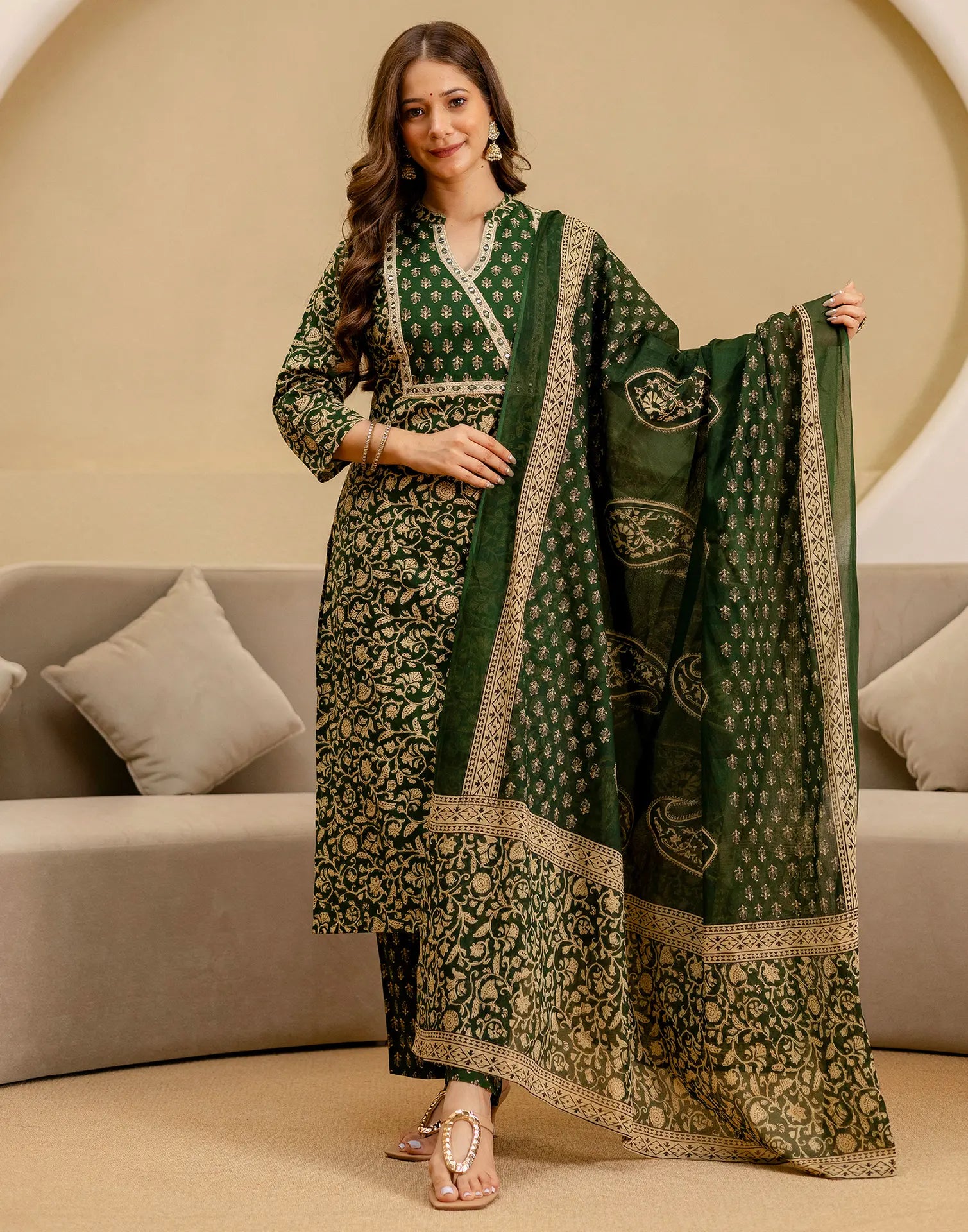 Viscose Rayon Embroidered Straight 3 Piece Kurta Set