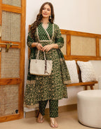 Viscose Rayon Embroidered Straight 3 Piece Kurta Set