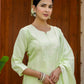 Silk Blend Embroidered Straight Kurta with Pant & Dupatta