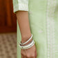Silk Blend Embroidered Straight Kurta with Pant & Dupatta