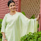 Silk Blend Embroidered Straight Kurta with Pant & Dupatta