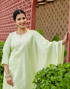 Silk Blend Embroidered Straight 3 Piece Kurta Set