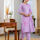 Rayon Embroidery Work and Woven Stripe Straight Kurta with Pant & Dupatta