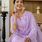 Rayon Embroidery Work and Woven Stripe Straight Kurta with Pant & Dupatta