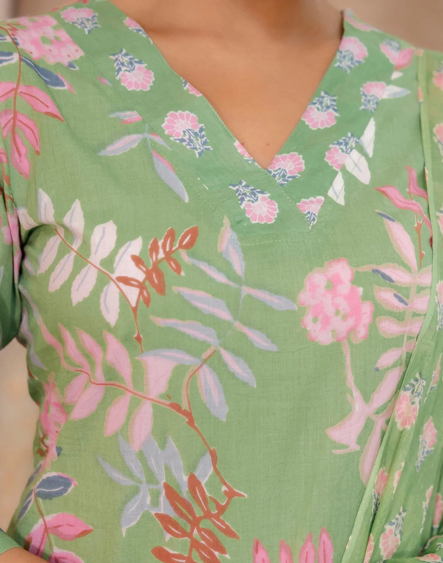 Viscose Rayon Printed Straight 3 Piece Kurta Set