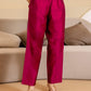 Silk Blend Woven Straight Kurta with Pant & Dupatta