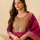 Silk Blend Woven Straight Kurta with Pant & Dupatta