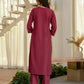 Cotton Solid Straight Kurta with Pant & Dupatta
