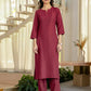 Cotton Solid Straight Kurta with Pant & Dupatta