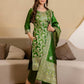 Silk Blend Woven Straight Kurta with Pant & Dupatta
