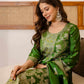 Silk Blend Woven Straight Kurta with Pant & Dupatta