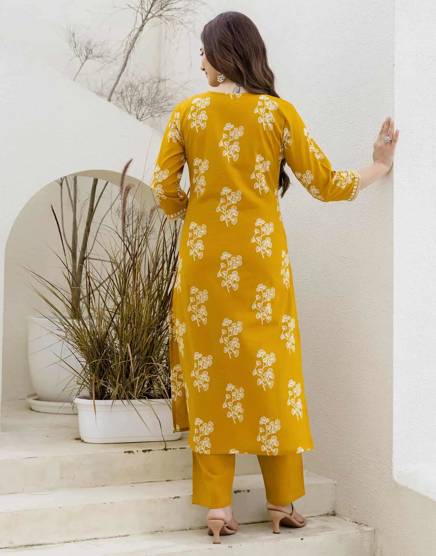 office wear cotton kurta set 