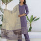 Silk Printed Straight Kurta with Pant & Dupatta