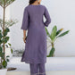Silk Printed Straight Kurta with Pant & Dupatta