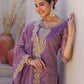 Net Sequins Work, Embroidery and Embroidery Lace Straight Kurta with Pant & Dupatta