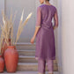 Net Sequins Work, Embroidery and Embroidery Lace Straight Kurta with Pant & Dupatta