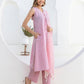 Cotton Printed A-Line Sleeveless Kurta with Pant & Dupatta