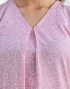 Cotton Printed A-Line 3 Piece Kurta Set