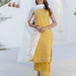Cotton Bandhani Printed A-Line Kurta with Pant & Dupatta