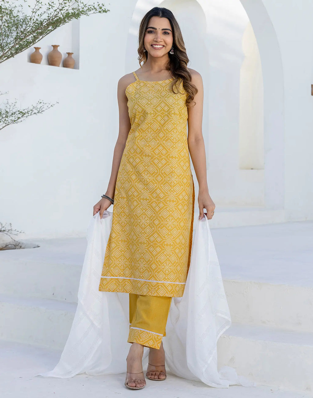 Cotton Printed Straight 3 Piece Kurta Set