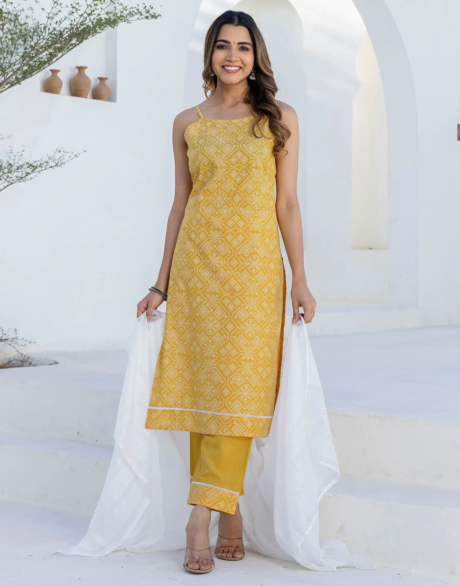 Cotton Printed Straight 3 Piece Kurta Set