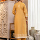 Yellow Cotton Woven Straight Kurta Set with Pant & Dupatta under 1250