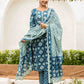 Cotton Printed Straight Kurta with Pant & Dupatta