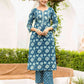 Cotton Printed Straight Kurta with Pant & Dupatta