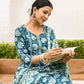 Cotton Printed Straight Kurta with Pant & Dupatta