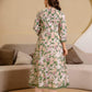 Cotton Printed Anarkali Kurta with Pant & Dupatta