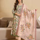 Cotton Printed Anarkali Kurta with Pant & Dupatta
