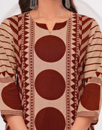 Skylee Cotton Printed Straight 3 Piece Kurta Set For Woman