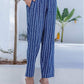 Dark Blue Silk Printed V Neck 3/4 Sleeve Straight Kurta Set With Pant & Dupatta