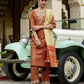 Silk Blend Sequins Work, Embroidery and Embroidery Lace Straight Kurta with Pant & Dupatta