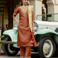 Silk Blend Sequins Work, Embroidery and Embroidery Lace Straight Kurta with Pant & Dupatta