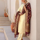 Silk Blend Gota Lace Straight Kurta with Pant & Dupatta