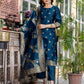 Silk Blend Weaving Straight Kurta with Pant & Dupatta