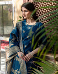 Silk Blend Woven Woven Straight 3 Piece Kurta Set