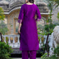 Silk Blend Weaving Straight Kurta with Pant & Dupatta