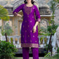 Silk Blend Weaving Straight Kurta with Pant & Dupatta