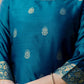 Silk Blend Weaving Straight Kurta with Pant & Dupatta