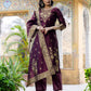Silk Blend Weaving Straight Kurta with Pant & Dupatta