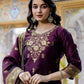 Silk Blend Weaving Straight Kurta with Pant & Dupatta