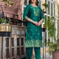 Silk Blend Weaving Straight Kurta with Pant & Dupatta
