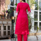Silk Blend Weaving Straight Kurta with Pant & Dupatta