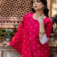 Silk Blend Weaving Straight Kurta with Pant & Dupatta