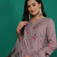 Silk Blend Embroidery Straight Kurta with Pant & Dupatta